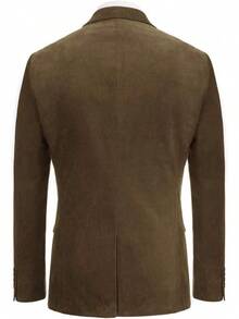 Mens Corduroy Jackets Two Button Casual Sports CoatChristmas 3ZEG - cà phê - Xem 4