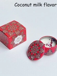 4/1 Scented Candle Set With Colorful Box, Multiple Scent Combinations, Pleasant & Rich Fragrance, Smokeless, Long Burning Time - Christmas Gift Ideal For Family & Friends,Christmas Candle,Gift Sets For Women For Wedding, Birthday, Festivals, Wedding Souvenirs,Aromatherapy Candles For Home,Candle Present For Men And Women, For Birthday Christmas Day Yoga Bath, Valentine's Day Gift, Home, Hotel Decoration, Retro Pattern Design, Soy Wax, - Multicolor - View 33