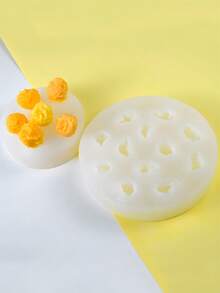 New Cream Popcorn Series Silicone Candle Mold, Homemade DIY Silicone Mold For Resin, Wax, Plaster Crafts, Candle Cup Decor - White - View 5