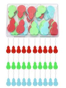 Leicht zu benutzender Nähnadel-Einfädler-Set, Kupferdraht & Kunststoff-Nadelführer, Garnführungswerkzeug, geeignet für Senioren, DIY Kreuzstich-Nadelführer