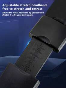 Lightweight Foldable Wired Headset With Microphone - Detachable 3.5MM Jack, Noise Cancellation For Gaming And Calls, Compatible With Smartphones, Tablets, Laptops