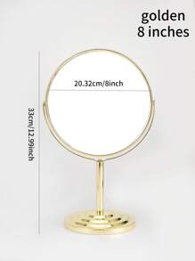1pc Makeup Mirror, Desktop Minimalist Large Princess Mirror, Dual-Sided Magnifying Mirror, Suitable For Dorms & Vanities,Makeup,Cheap,Room Decor,Vanity,Travel,Bedroom,Makeup Accessories,Mirror,Vanity Mirror,Cheap,Stocking Stuffers,Makeup,Makeup Tools,Cheap Stuff,Gifts,Gifts For Women,Christmas Gifts - Multicolor - View 16