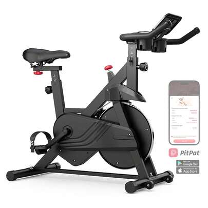 LACUFFY Exercise Bike, Stationary Bikes For Home Gym With 32-Level Magnetic Resistance, 300LBS Capacity Indoor Cycling Bike With Comfortable Seat, LED Display