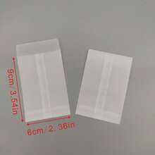 50/100pcs Semi-Transparent Envelopes, Multi-Size Options, Suitable For Seed Storage, Coin Envelopes - Clear - View 8