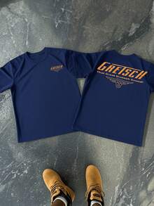 That Great Gretsch Sound! With Winged Steer Head Symbolizes Bold Spirit Musical Heritage On This Classic Fit Tshirt 220g - Màu xanh lam - Xem 1