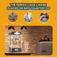 Máquina para hacer palomitas de maíz de sobremesa, 480 W, 113 g, color negro - Tipo de Enchufe A USA (110-127V) - Ver 3