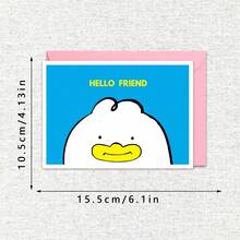 Tarjeta de felicitación "Hola amigo", Tarjeta de felicitación "Cazador de demonios K-Pop", Tarjeta de felicitación linda y kawaii, Tarjeta de agradecimiento, Tarjeta inspiradora, Tarjeta de cumpleaños, Felicitaciones, Celebración