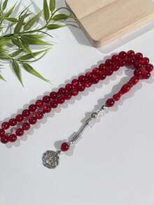 45 颗/套 10 毫米单串念珠，中东阿拉伯每日祈祷念珠 - 彩色 - 查看 7