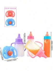 Set mágico de biberones para recién nacidos, que incluye 1 biberón de leche, 1 biberón de jugo, 1 chupete de juguete con efecto de líquido desapareciente, adecuado para muñecas, // Regalo de Navidad, juguetes para niños pequeños y medianos, juguetes para bebés, Navidad, muñecas, osito de peluche, juguetes de madera, juguetes para niños, Navidad, juguetes, naranja, juguetes para bebés, regalos de Navidad para niños, juguetes para niños, juguetes para bebés, juguetes para niños, Navidad, muñecas bebé realistas recién nacidas, muñecas bebé de silicona, juguetes para niños, juguetes, juguetes para bebés