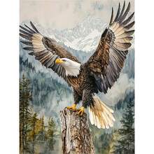 Eagle Diamond Painting Kit - Round Diamonds, Handmade Art Gifts, Holiday Party Decorations, Perfect Family And Friend Gifts - The Ideal Holiday Gift. - Nhiều màu - Xem 1