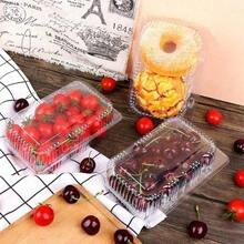 50pcs    Disposable Clear Plastic Clamshell Containers: Airtight Seal For Freshness, Ideal For Deli, Pastries, Sandwiches & Fruit – Perfect For Picnics, Takeout & Parties, Must - Have Food Storage Solution - 33948854 - Xem 4