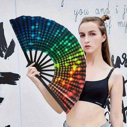 1 قطعة مروحة كونغ فو مقاس كبير مناسبة للجنسين، مروحة صيفية رائعة مناسبة للأداء على المسرح والحفلات وعيد الهالوين والتخرج وعيد المعلم، هدية للأصدقاء والعائلة