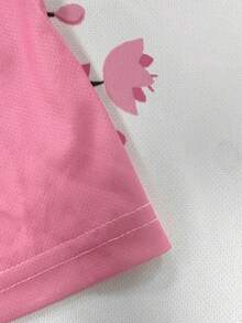 Japanese Sakura Samurai Style Customized Men's Soccer Jersey With Name & Number, Round Neck Soft Lightweight Sports Top, Sublimation Training Kit - Pink - View 9
