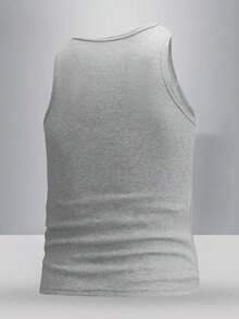 1 áo tank top thể thao không tay dành cho nam, áo thun thể thao ngoài trời thời trang, nhanh khô, thích hợp cho mùa hè. - Màu xám đen - Xem 3