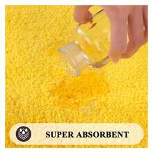 Bathroom Rugsof 2, Yellow Bath Mats Non Slip Absorbent, 16x24 & 20x32 Shower Rugs Washable, Ultra Soft Microfiber Tub Mats - As Picture 423 - View 5