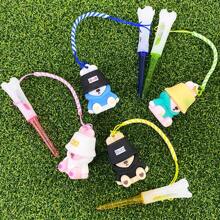 1pc Golf Ball Tee Holder Clip, Soft Rubber Head Golf Tee, Anti-Lost