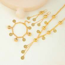 1 Set Dubai Vintage Wedding Jewelry Set 21k Gold Plated Arabic Muslim Punk Hip Hop Necklace Middle Eastern Women Jewelrys - Jewelry Set - View 20