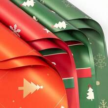 20张/包圣诞节和生日礼物包装纸，防水牛皮纸，适用于鲜花、礼品、礼物 - 彩色 - 查看 4