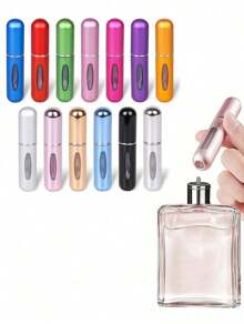 1/4pcs 5ml Refillable Perfume Bottles, Perfume Bottle Mini Portable Aluminum Spray Bottle For Perfume - Multicolor - View 3