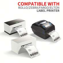 500/1000 Sheets Of 4''x6'' Thermal Label Paper, White Shipping Labels, For Thermal Label Printers, Logistics Labels 100x150mm, 100 Labels Per Stack - White - View 8