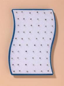 30 件/盒极简主义小耳钉套装，镶嵌 2 毫米小水钻和各种彩色水晶