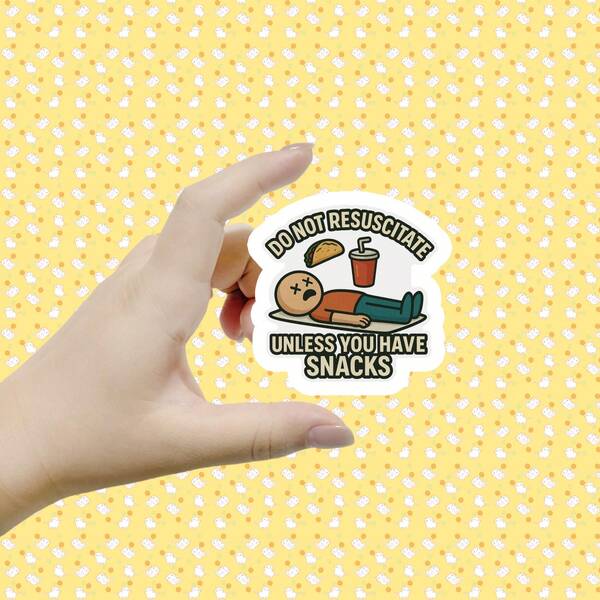 The Fun Of Snacks, Suitable For Stationery, Water Cups, Tablets, Mobile Phone Cases, Etc., Disposable Stickers
