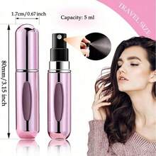 6 Packs Perfume Refillable Bottle Perfume Bottle Travel Size Mini Atomizer Spray Refill Bottle For Man Women Aluminum Alloy Rechargeable Pocket Dispenser Cologne Sprayer 5ml - Multicolor - View 6
