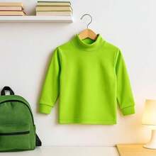 KIWI Maglietta unisex a maniche corte con colletto semi, gamma Punt Nou, abbigliamento per ragazzi e ragazze dai 2 ai 16 anni, maglietta a maniche lunghe in cotone e poliestere - Peter Pan verde - Visualizzare 6