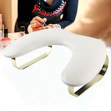 可拆卸斜角美甲手枕，蝴蝶美甲手托垫，双手美甲垫，专用美甲桌 - 彩色 - 查看 7