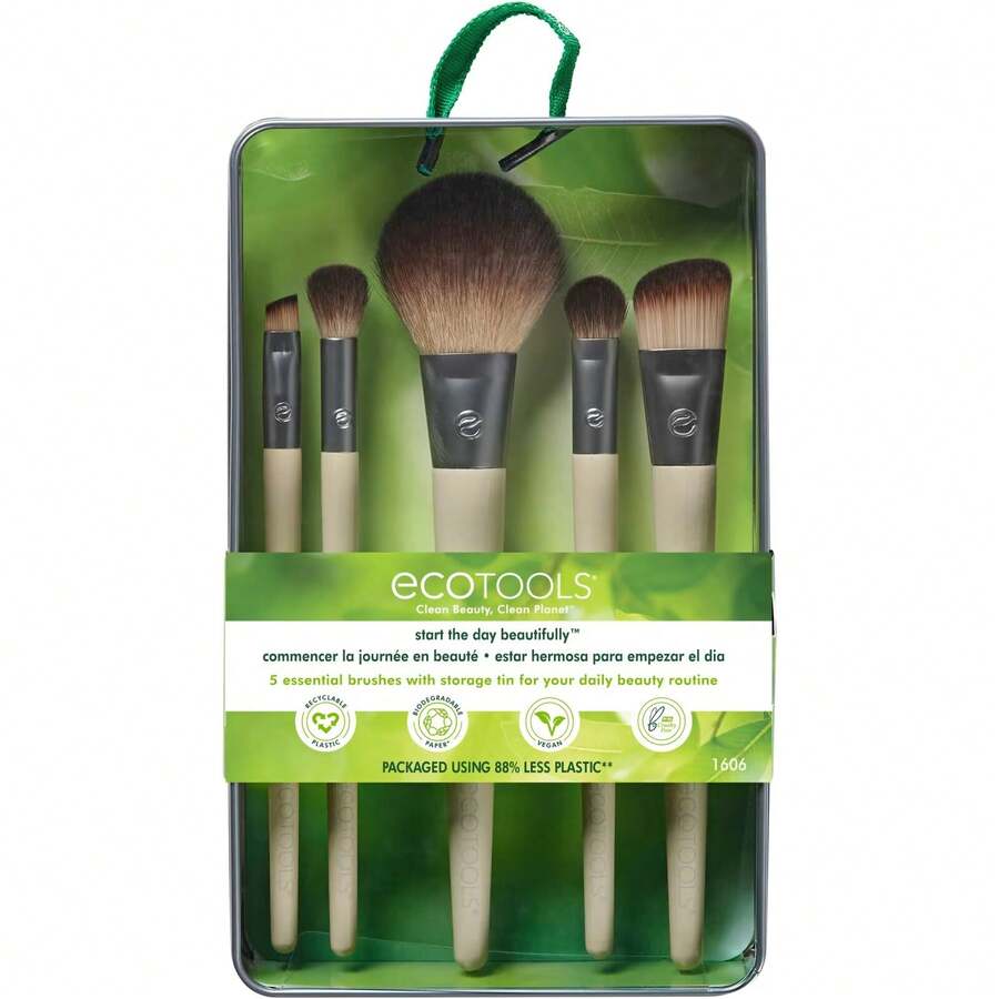 EcoTools - Start The Day Beautifully Kit Makeup Brushes - Brown - View 1