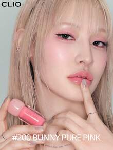 3克 K-Beauty 丰盈唇彩，保湿液体唇膏，打造光泽妆效，轻盈透气，可叠加涂抹，呈现玻璃般光泽，柔滑滋养，持久显色，色彩鲜艳，透亮光泽，保湿滋润，日常妆容，韩国化妆品 - #200 BUNNY PURE PINK - 查看 3