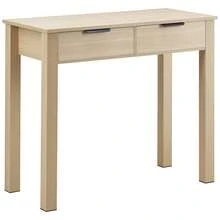 Small Desk With Drawers, Kids Desk For Bedroom, Modern Simple Study Table For Drawing, Reading, Writing, Rectangle MDF Furniture Study Storage Table For Home, Office, Light Wood - Maple - View 8
