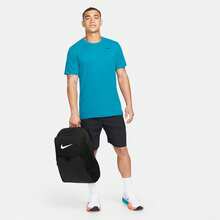 Nike حقيبة ظهر تدريب يونيسكس نايك برازيليا 9.5 (حجم إضافي كبير، 30 لتر) باللون الأسود والأبيض - أسود/أسود/(أبيض). - مشاهدة 5