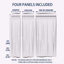 4PCS/SEET- Bedroom Blackout Curtains Panels -  Sun Blocking, Triple Weave Thermal Insulated Solid Grommet Blackout Draperies - Easy To Install