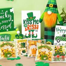 PCS Halloween Treat Ziplock Bags(4x4 Inch) Self-Sealing Candy Cookie Goodie Goody Small Wrap Bags Halloween Party Favors Supplies Decorations Spider Web Bat Pumpkin Pouches Table Decor - 200個聖派翠克節袋子 - 查看 6