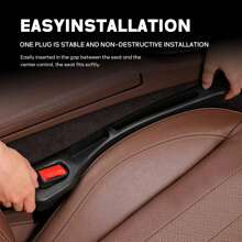 Car Seat Gap Filler Accessories, Designed For Vehicles With Gaps Between Seats, Features 2 Storage Compartments, Universal Fit Prevents Items From Falling, Fits Vehicles With Seat Gaps Between 1.2 Inches And 2.2 Inches. Includes Phone Holder, Universal Gap Filler For Seats And Console, Comfortable Padding Strip Fits All Vehicle Models,