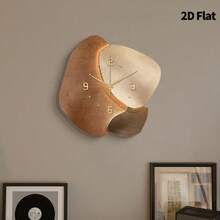 2D Flat, 1pc Modern Fashion Ideas Art Decorative Wall Clock, Super Silent Quartz Movement, No Ticking Sound, Decorative Clock For Living Room, Bedroom, Office, Kitchen And Cafe, Perfect For Christmas, New Year, Valentine's Day Gifts - Multicolor - View 7