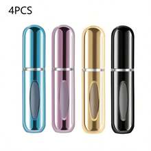 4PCS Portable 5ml Mini Perfume Spray Bottle, Perfume Bottle Reusable Perfume Spray Bottle, Perfume Pump Box, Empty Perfume Bottle Suitable For Travel And Going Out Storage Containers