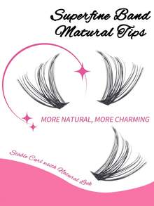 200pcs/400pcs Cluster Mink Eyelashes, 8mm-16mm D Curl Thick Lash Extension DIY Make-Up Tool To Create Natural & Dramatic Look Lash Clusters, Eyelash Clusters, Individual Eyelashes, Lashes, Fake Lashes - D - View 3