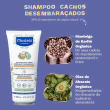 Shampoo Mustela Cachos Desembaraçados 200ml - Transparente - Visão 3