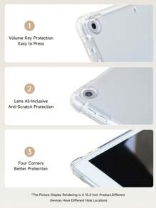 Ayotu 粉色条纹保护壳适用于 iPad 10.2 英寸 2021/2020 iPad 第 9/8 代，兼容三星 Galaxy Tab A8 10.5 英寸 2022，兼容华为 Matepad 10.4/Tab，带笔架，支持自动睡眠/唤醒盖，时尚保护壳 - 彩色 - 查看 7