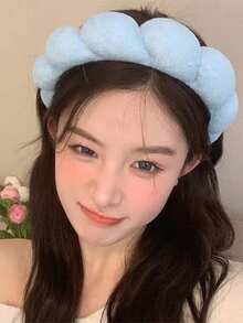 FURDANXINYI Bộ 1/2/3/6 chiếc băng đô thời trang màu trơn dành cho nữ và 2 chiếc vòng tay trang trí, băng đô mút xốp dùng để trang điểm và chăm sóc da, băng đô mút xốp mềm mại cho phụ nữ và bé gái, quà tặng, phụ kiện tóc. - Hồng - Xem 11