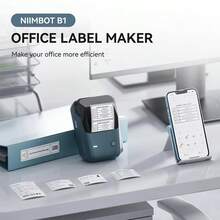 NIIMBOT B1 Mini Thermal Printer, Pocket-Sized Portable Printer, Supports Wireless Bluetooth Connection, Can Print Round White Barcode Label Stickers - Multicolor - View 5