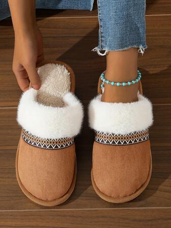 Nuove pantofole da donna comode con punta tonda, senza schienale, con fodera termica finta, suola spessa antiscivolo per uso casual. Pantofole da uomo piatte, con punta chiusa, antiscivolo, durevoli e confortevoli per uso interno ed esterno