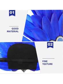 D EXCEED 1/2/3件装女士仿羽毛发带 – 完美适用于角色扮演、舞台表演、化装舞会和主题晚会、嘉年华服装配饰套装 - 彩色 - 查看 7