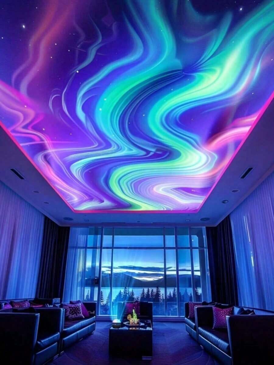 The LED Aurora Projection Lamp, With USB Plug-In And Remote Control, Is Not Only A Practical Night Light But Also An Exquisite Little Decorative Item, Filling Every Corner Of Your Home With A Dreamy Atmosphere. Light Up The Night With It. You Can Experience The Mystery And Romance Of The Aurora In An Immersive Way At Home. Add A Little Joy To Your Life And Let The Starry Sky Accompany You Every Night!