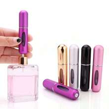 1 pieza/3 piezas/4 piezas Botella atomizadora de perfume recargable de 5ml para viajes, botella de perfume portátil de llenado por la parte inferior