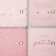 Atmosphera TAQUILLAS DE ALMACENAMIENTO PARA NIÑOS COLOR ROSA| L. 65 x D. 31,5 x H. 125 cm - Multicolor - Ver 7