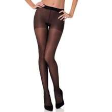 Black 20 Thread Fine Classic Microfiber High Waist Seamless Tights Great Quality - Black - View 4