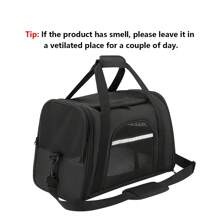 可折叠宠物背包，顶部透气设计，符合航空运输标准，适合体重低于 15 磅的猫咪和小型犬。 - 彩色 - 查看 8